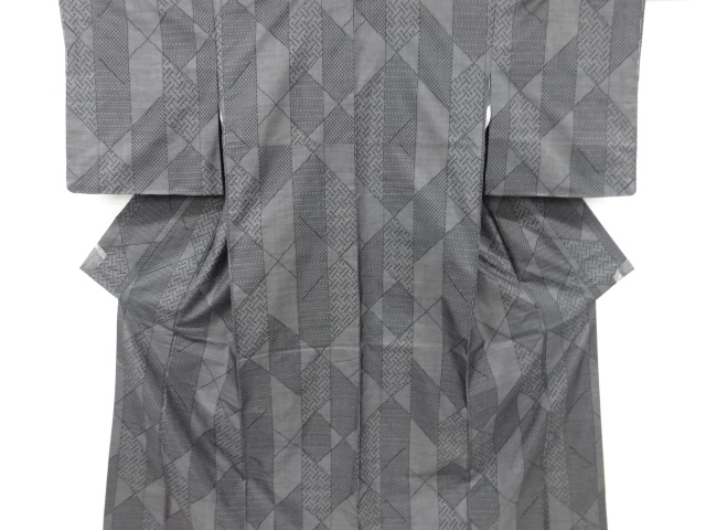 JAPANESE UNUSED KIMONO / DORO OSHIMA TSUMUGI (7 maruki)